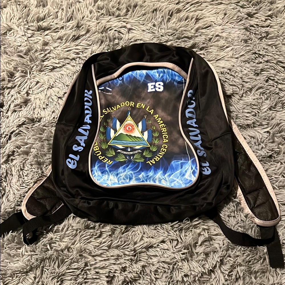 Black and Blue El Salvador Backpack